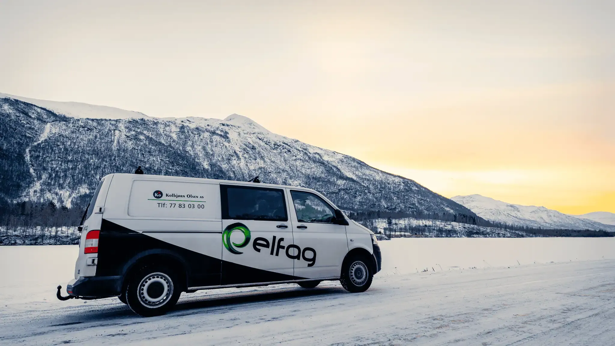 Kolbjørn Olsen AS servicebil klar for oppdrag